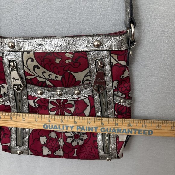 Genna De Rossi Faux Leather Snakeskin Metallic Gray Pink Boho Metal Punk Retro - Picture 5 of 16